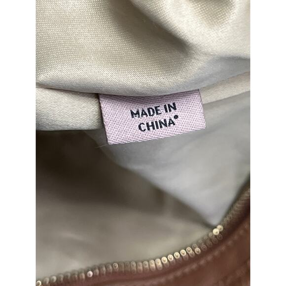 Coach Park Pyramid Studded Leather Hobo Shoulder Bag Tan Brown Large Tote - Picture 5 of 16